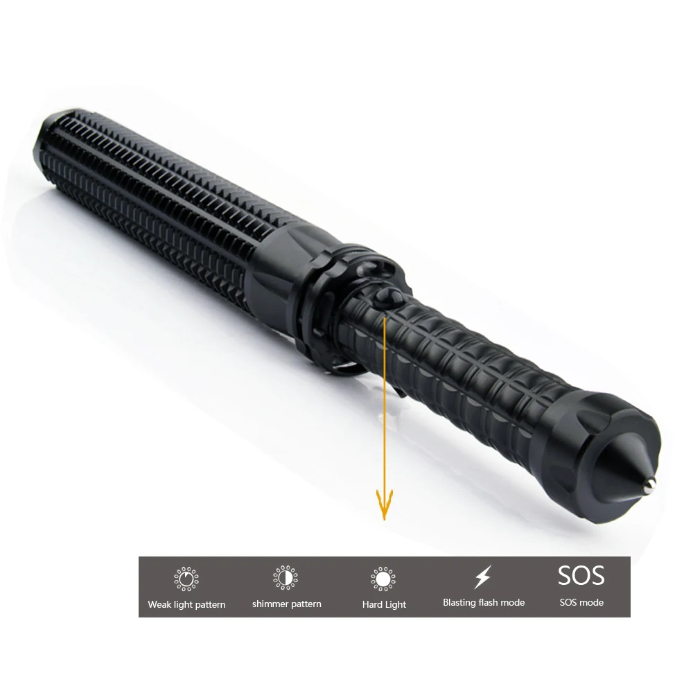 powerful led flashlight cree xml t6 portable light tactical torch baton flash self defense 18650 OR AAA 3000 lumens | Лампы и
