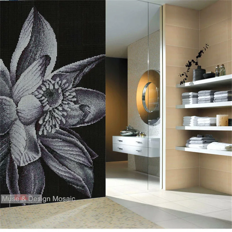 Customized Lotus Flower Puzzle Art Crystal Glass Mosaic tiles, for living room porch fireplace wall tile floor tile
Customized Lotus Flower Puzzle Art Crystal Glass Mosaic tiles, for living room porch fireplace wall tile floor tile