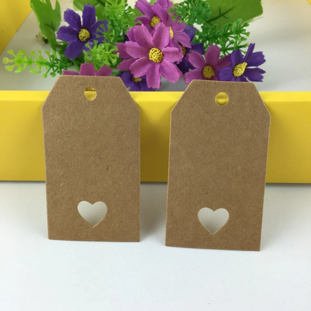 200Pcs/Lot Blank Kraft Paperboard With Heart Hole Tags for Jewelry Gift/Price/Ticket/Luggage Label Accept Custom Logo 7x4cm
200Pcs/Lot Blank Kraft Paperboard With Heart Hole Tags for Jewelry Gift/Price/Ticket/Luggage Label Accept Custom Logo 7x4cm