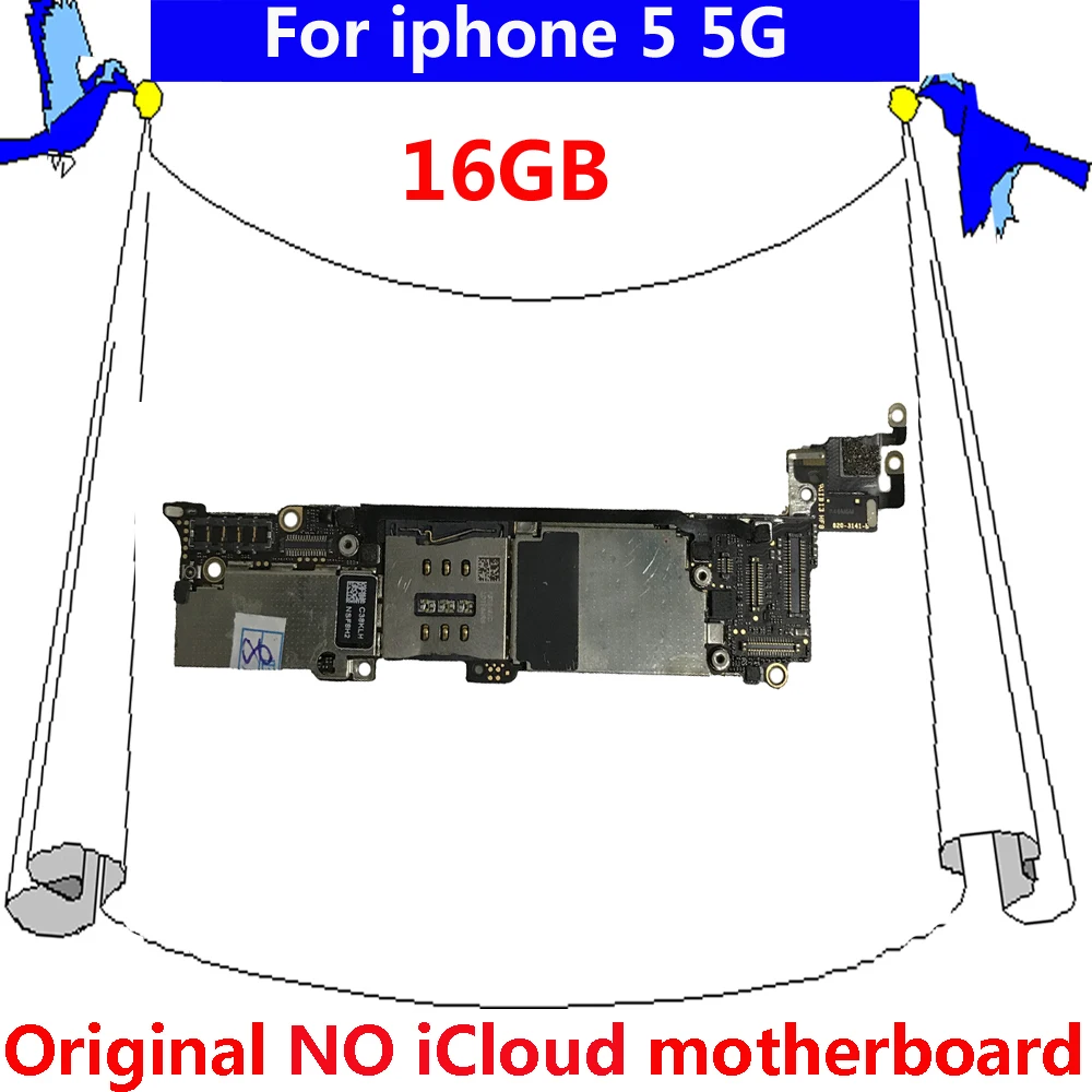 Для iphone 5 5G 16GB система IOS основная пластина с чипами оригинальная материнская