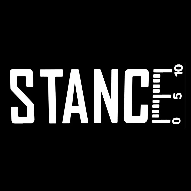 YJZT 15 см * 5 2 STANCE Turbo наклейка забавная Виниловая для автомобиля черный серебристый