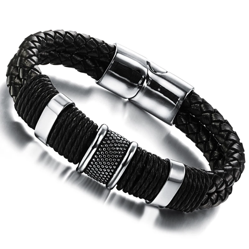 Casual Genuine Leather Bracelets Men Magnetic Buckle Bracelet High Quality 20mm Length New Punk
Casual Genuine Leather Bracelets Men Magnetic Buckle Bracelet High Quality 20mm Length New Punk