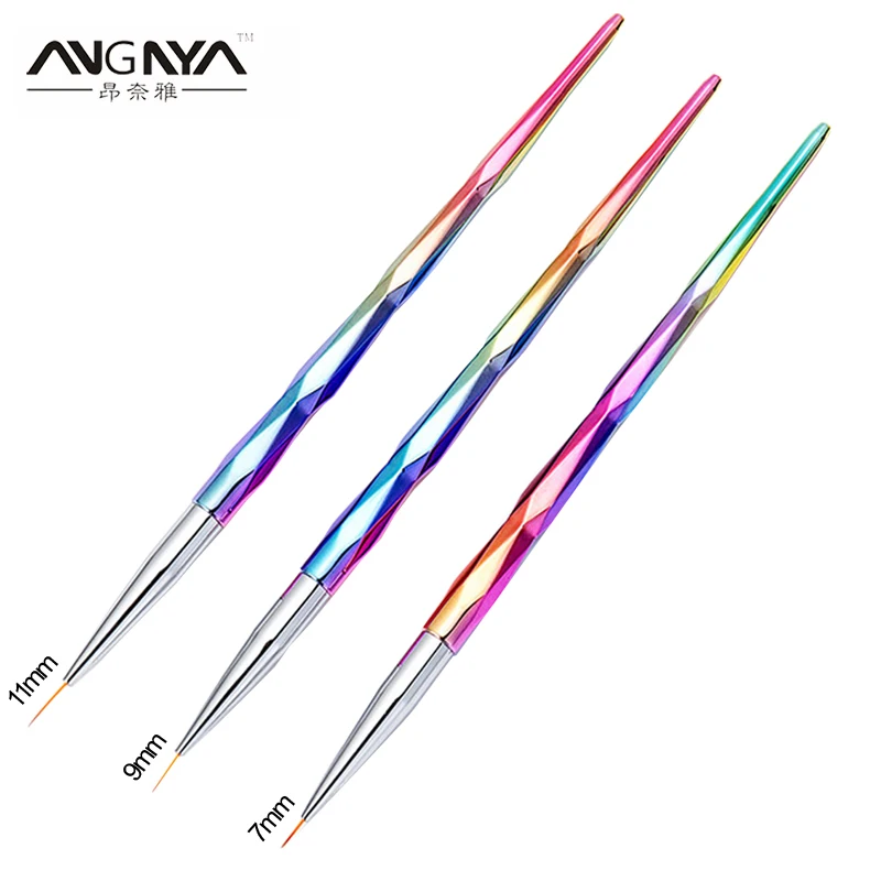 ANGNYA 7/9/11mm Nail Art Line Painting Pen 3D Tips Acrylic UV Gel Brushes Drawing Crystal Liner French Design Manicure Tools
ANGNYA 7/9/11mm Nail Art Line Painting Pen 3D Tips Acrylic UV Gel Brushes Drawing Crystal Liner French Design Manicure Tools