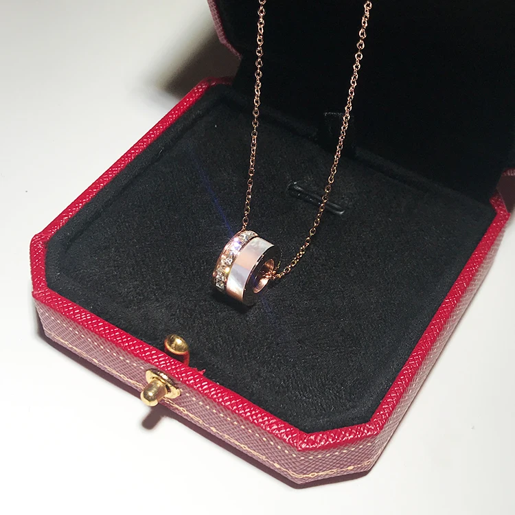 YUN RUO Rose Gold Natural Shell Zircon Crystal Pendant Necklace Titanium Steel Jewelry Woman Birthday Gift No Fade Free Shipping
YUN RUO Rose Gold Natural Shell Zircon Crystal Pendant Necklace Titanium Steel Jewelry Woman Birthday Gift No Fade Free Shipping