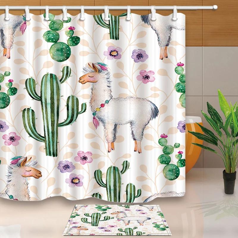 180CM*180CM Polyester Fabric Bath Curtain Wholesale Cactus Plants Pattern Waterproof Mildew Shower Curtain Bathroom Curtain
180CM*180CM Polyester Fabric Bath Curtain Wholesale Cactus Plants Pattern Waterproof Mildew Shower Curtain Bathroom Curtain