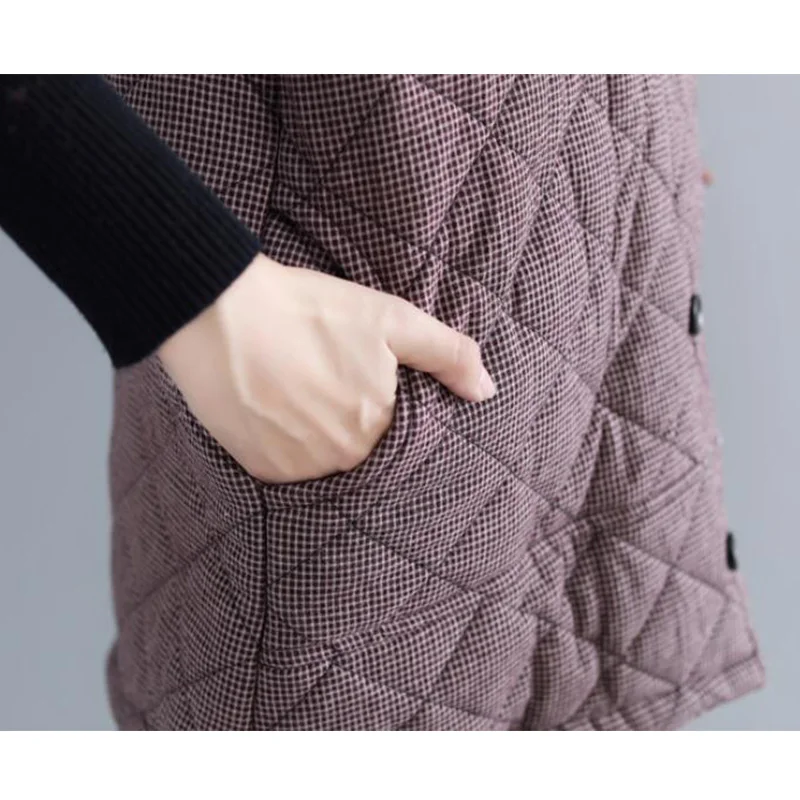 EORUTCIZ Winter Hoodie Vest Women Parka Oversize Plaid Coat Thick Warm Jacket Vintage Waistcoat Autumn Outerwear LM132
EORUTCIZ Winter Hoodie Vest Women Parka Oversize Plaid Coat Thick Warm Jacket Vintage Waistcoat Autumn Outerwear LM132
