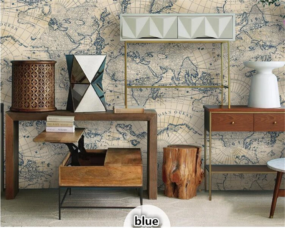 beibehang Retro fashion maps, environmental protection nonwoven wallpaper living room study barber shop TV background wall paper
beibehang Retro fashion maps, environmental protection nonwoven wallpaper living room study barber shop TV background wall paper