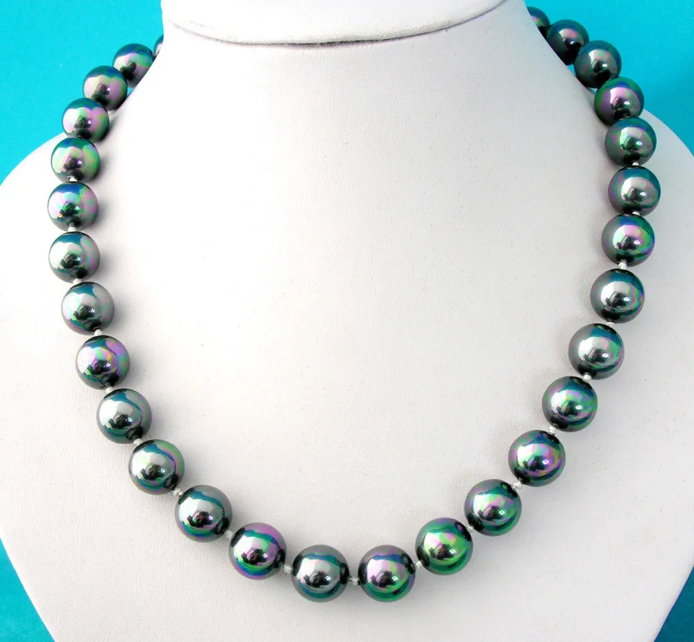 Large 12mm High Luster Black Round Shape Sea Shell Pearl Bead Necklace Chain 18inch real Women Fine for lady jewelry
Large 12mm High Luster Black Round Shape Sea Shell Pearl Bead Necklace Chain 18inch real Women Fine for lady jewelry
