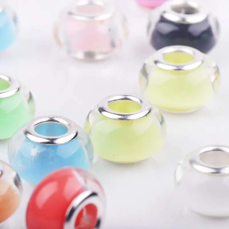 EAMIOR Beads Resin European Charm Bead Round Random Candy Colors Plastic Cheap 100PCs Spacer Charms
EAMIOR Beads Resin European Charm Bead Round Random Candy Colors Plastic Cheap 100PCs Spacer Charms