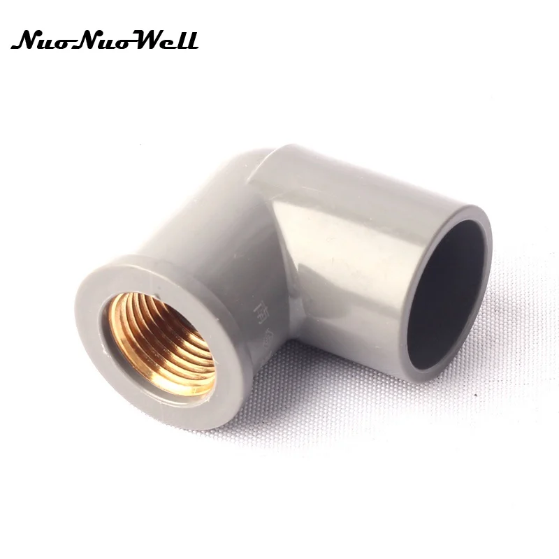 1pcs NuoNuoWell PVC 1/2"-25mm 90 Degre Pipe Brass Female Thread Connector Garden Hose Parts Irrigation Watering System Fittings
1pcs NuoNuoWell PVC 1/2"-25mm 90 Degre Pipe Brass Female Thread Connector Garden Hose Parts Irrigation Watering System Fittings