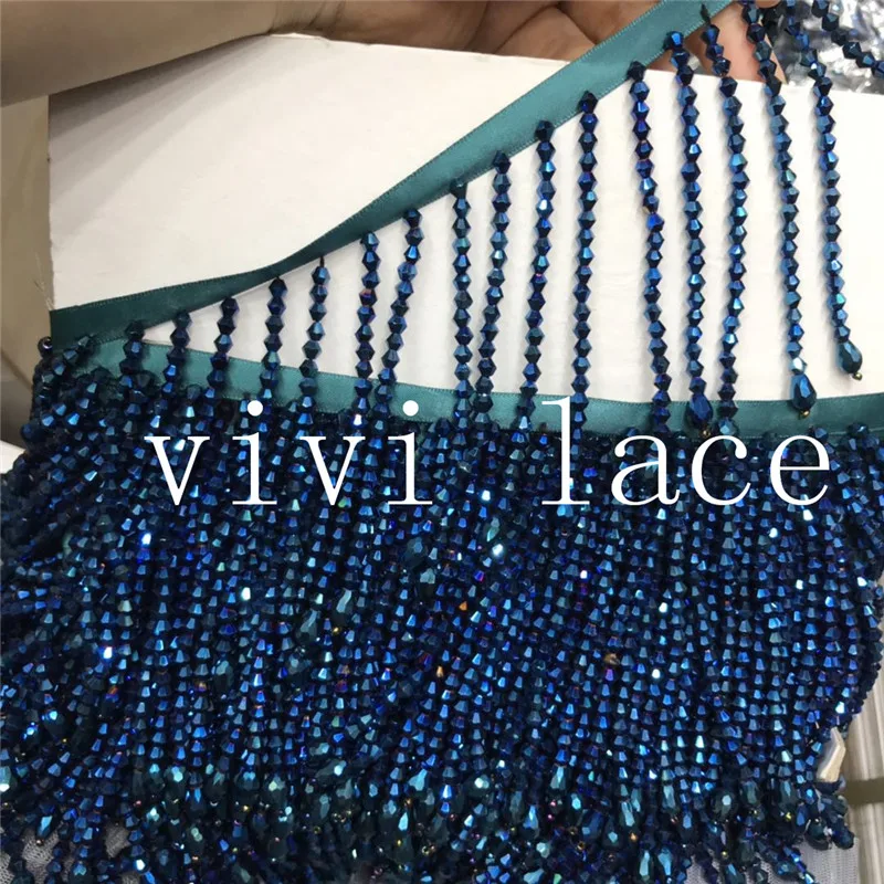 yy051 new 10 yards bLue beads ribbon tassel fringe 10 cm width for decoration dress/fashion designer
yy051 new 10 yards bLue beads ribbon tassel fringe 10 cm width for decoration dress/fashion designer