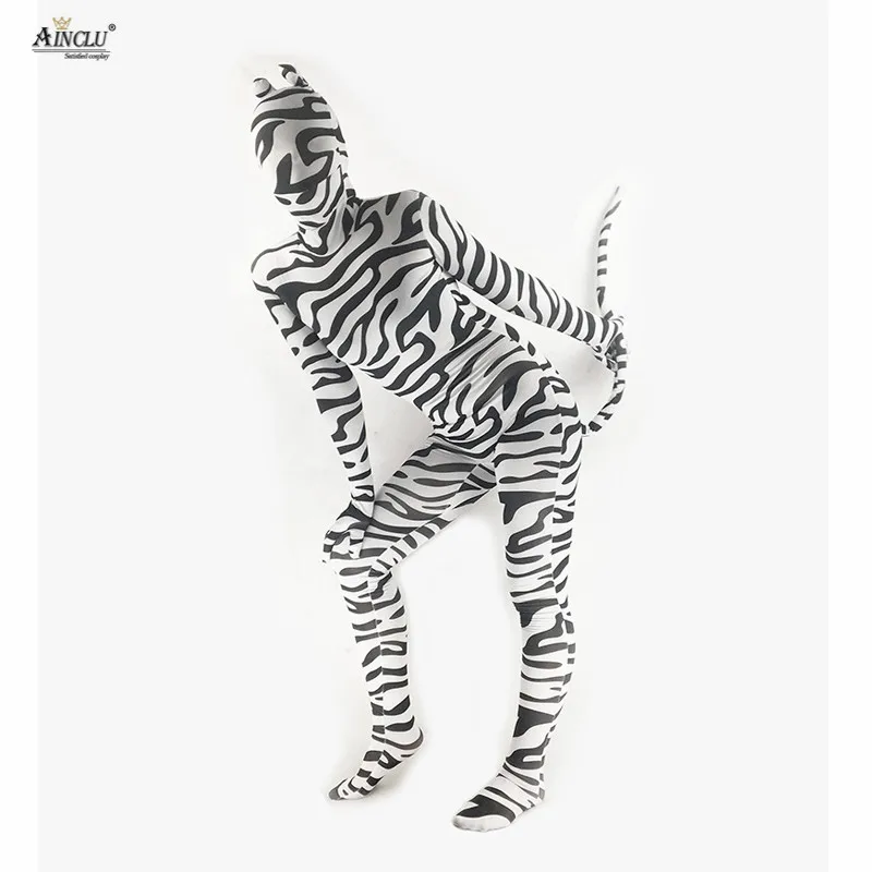 Ainclu Free Shipping Womens Spandex Zentai Zebra Animation Costume Masquerade Cosplay for Women and kids Hallween Bodysuit
Ainclu Free Shipping Womens Spandex Zentai Zebra Animation Costume Masquerade Cosplay for Women and kids Hallween Bodysuit
