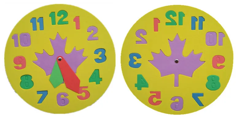 Дети DIY Eva ЧАСЫ Обучающие Развивающие игрушки Веселая математическая игра для