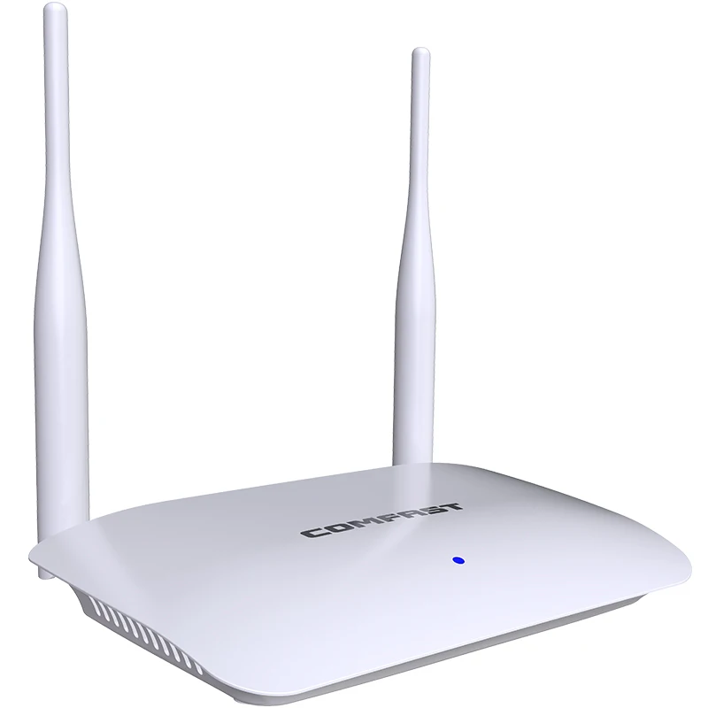 Comfast 300Mbps Wireless WiFi Router Wi-Fi Repeater Router/Repeater/AP Mode External 2*5dBi Antenna for Home Easy Setup
Comfast 300Mbps Wireless WiFi Router Wi-Fi Repeater Router/Repeater/AP Mode External 2*5dBi Antenna for Home Easy Setup