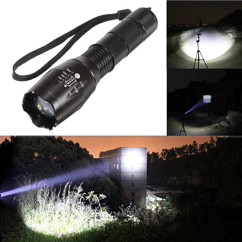 AIMIHUO Cree Xm-L T6 LED Flashlight Zoomable 5 Mode Torch Waterproof Lamp Lanterna For Rechargeable 18650 Battery | Освещение