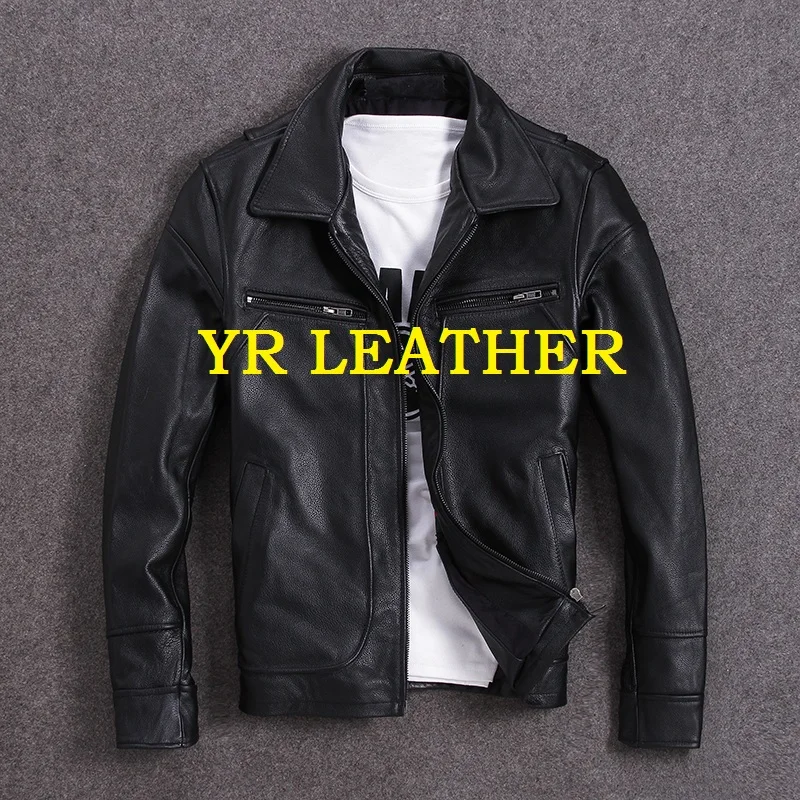 YR!Free shipping.Wholesales.Brand New casual style genuine leather jacket man.thick cowhide coat.plus size black motor jackets
YR!Free shipping.Wholesales.Brand New casual style genuine leather jacket man.thick cowhide coat.plus size black motor jackets