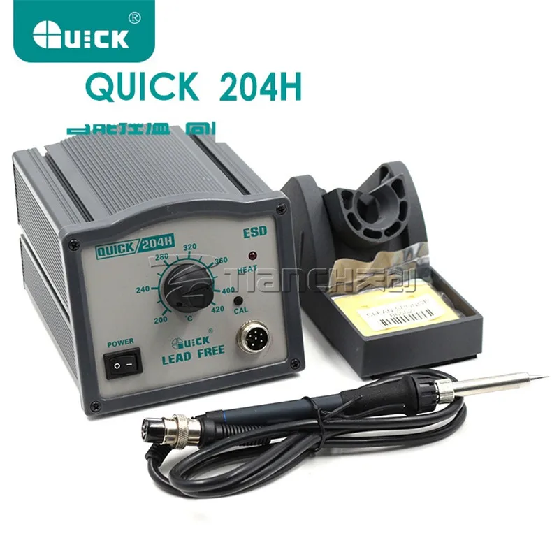 Оригинальная Бессвинцовая высокочастотная паяльная станция QUICK 204H, QUICK204H 90 Вт
Оригинальная Бессвинцовая высокочастотная паяльная станция QUICK 204H, QUICK204H 90 Вт