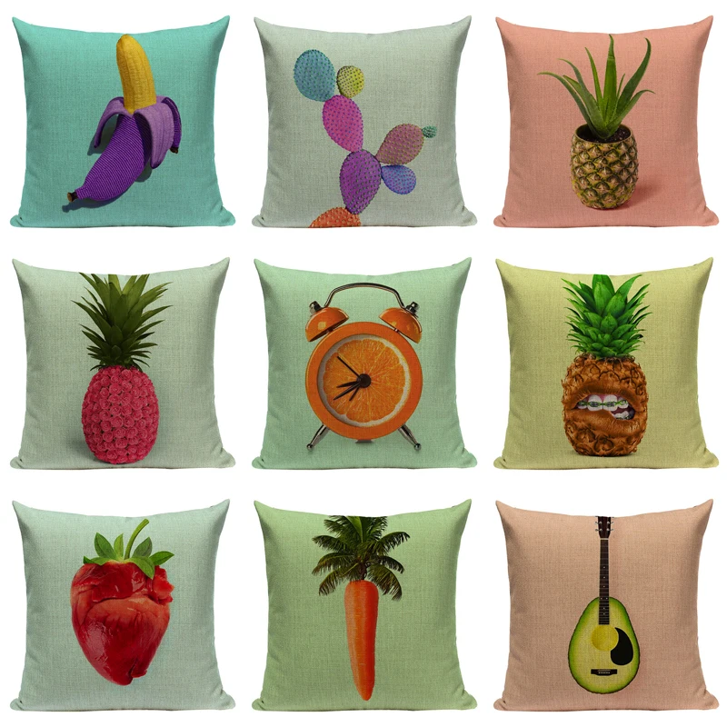 Creative Fruit Cushion Cover Avocado Banana Pineapple Tea Throw Pillow Cotton Linen Decor Home Sofa for Car Custom Pillow Case
Creative Fruit Cushion Cover Avocado Banana Pineapple Tea Throw Pillow Cotton Linen Decor Home Sofa for Car Custom Pillow Case