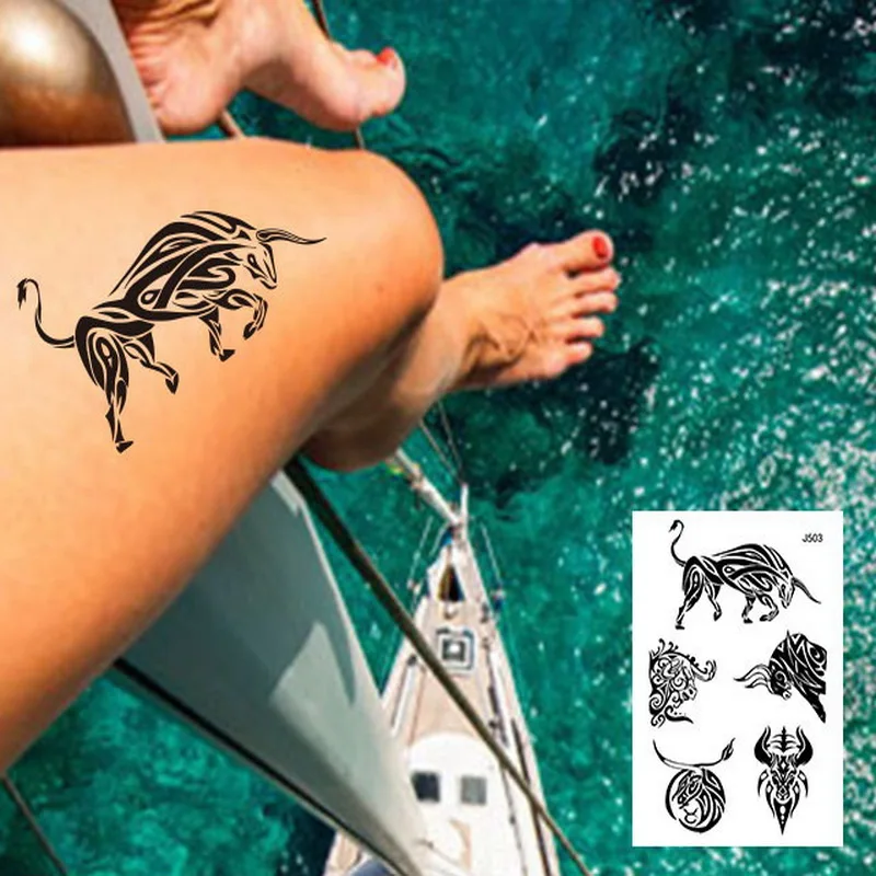 1PC NEW 24models Body Art Arm leg Temporary Tattoo Sticker bull Ngau Tau Horns Fake cool men Black tatuagem Multi-styles taty
1PC NEW 24models Body Art Arm leg Temporary Tattoo Sticker bull Ngau Tau Horns Fake cool men Black tatuagem Multi-styles taty