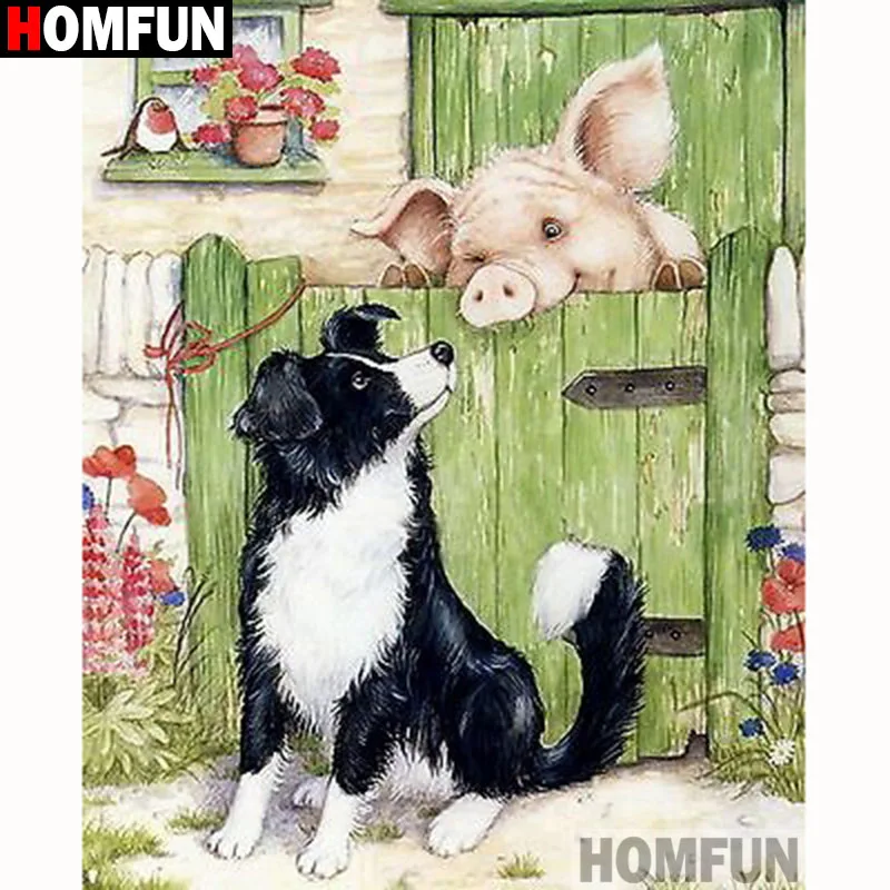 HOMFUN Full Square/Round Drill 5D DIY Diamond Painting "Animal dog pig" Embroidery Cross Stitch 5D Home Decor Gift A18110
HOMFUN Full Square/Round Drill 5D DIY Diamond Painting "Animal dog pig" Embroidery Cross Stitch 5D Home Decor Gift A18110
