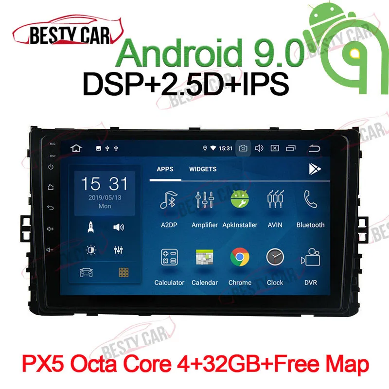 9 "Android 0 Автомобильный мультимедийный плеер стерео gps навигация для 2018 20119