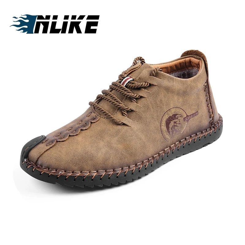 INLIKE Big Size Warm Winter Men Boots High Quality Split Leather Snow Boots Casual Men Shoes Plush Fashion Rubber Ankle boots
INLIKE Big Size Warm Winter Men Boots High Quality Split Leather Snow Boots Casual Men Shoes Plush Fashion Rubber Ankle boots