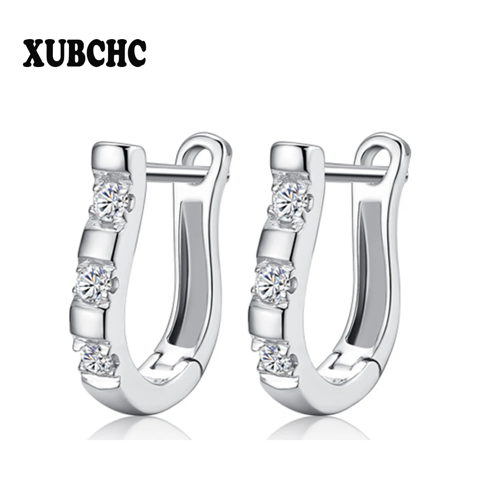XUBCHC Tendy Style Irregular U White Steel Stud Earrings Simple AAAA Zircon Earring Fashion Jewelry for Women
XUBCHC Tendy Style Irregular U White Steel Stud Earrings Simple AAAA Zircon Earring Fashion Jewelry for Women