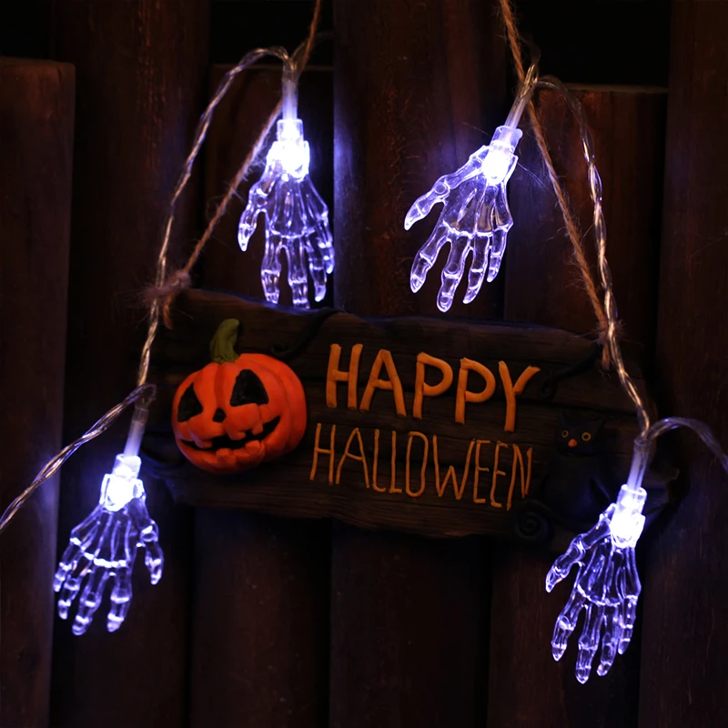 Battery Operated Halloween Ghost Hands LED String Lights Halloween holiday Christmas Party Garden Decoration Garland Lignting
Battery Operated Halloween Ghost Hands LED String Lights Halloween holiday Christmas Party Garden Decoration Garland Lignting
