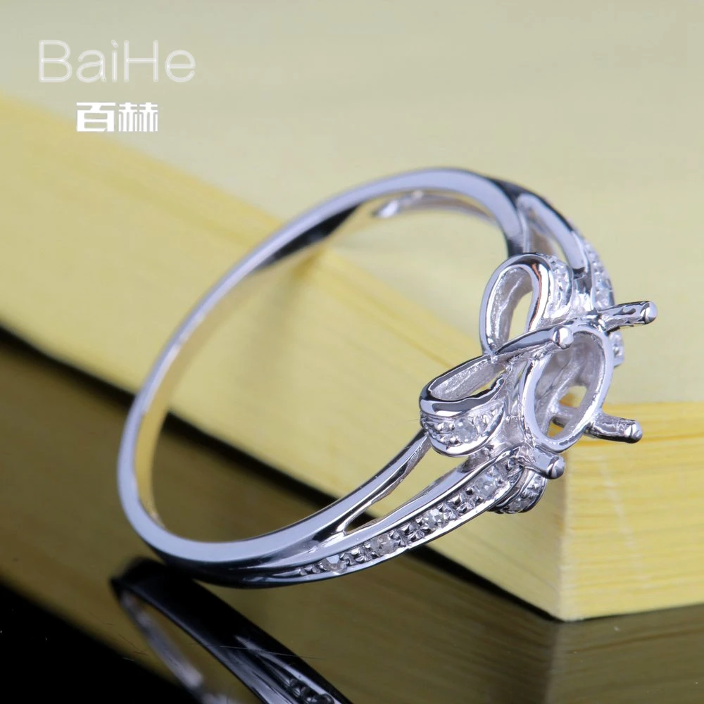 BAIHE Solid 14K White Gold Oval Wedding Women Cute/Romantic Fine Jewelry Elegant unique Semi Mount Ring
BAIHE Solid 14K White Gold Oval Wedding Women Cute/Romantic Fine Jewelry Elegant unique Semi Mount Ring