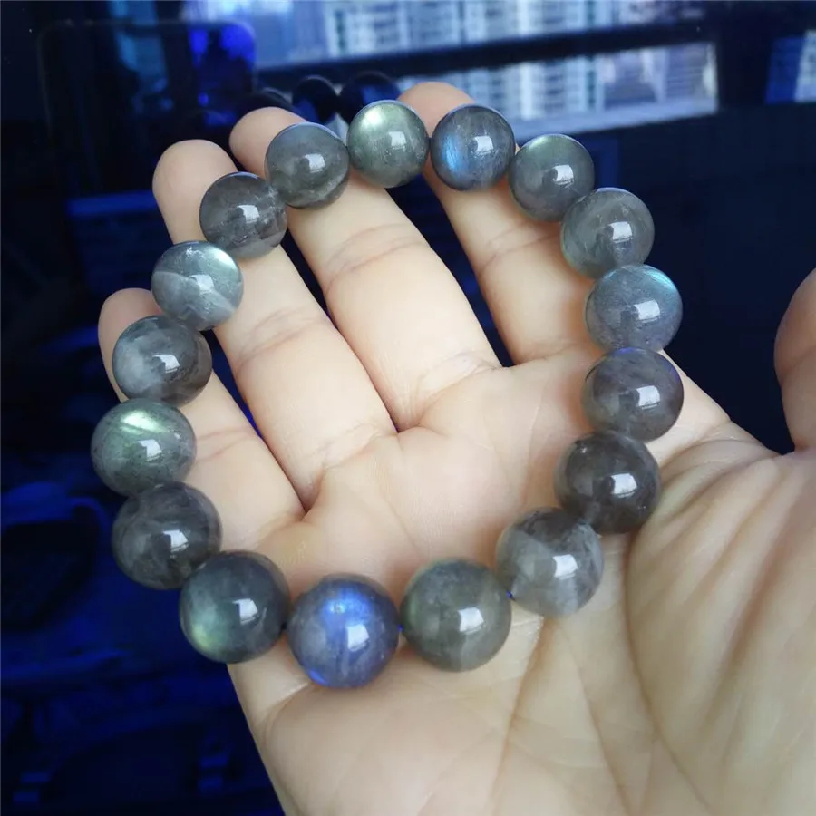 13mm Genuine Natural Labradorite Gems Stone Stretch Bracelets For Women Mens Powerful Charm Round Crystal Bead Bracelet
13mm Genuine Natural Labradorite Gems Stone Stretch Bracelets For Women Mens Powerful Charm Round Crystal Bead Bracelet