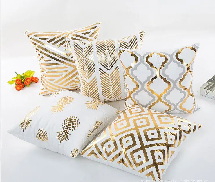 Hot Stamping gold mattress coverings Geometry cotton polyester printed bohemian Life house Pillows cover decoration
Hot Stamping gold mattress coverings Geometry cotton polyester printed bohemian Life house Pillows cover decoration