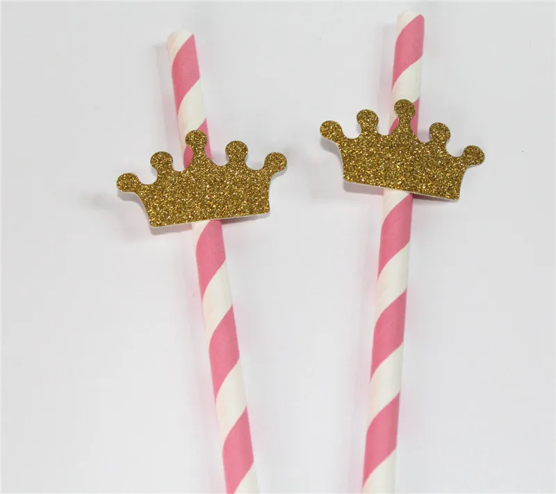 25 Pink and gold crown straws Sweet 16th birth Party decorations girl First birthday party
25 Pink and gold crown straws Sweet 16th birth Party decorations girl First birthday party