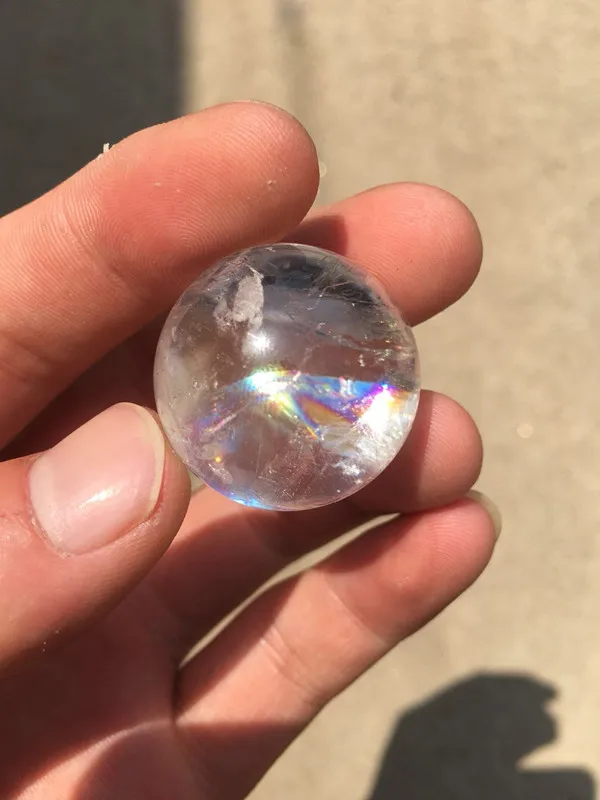 10-30mm natural white crystal quartz rubber ball, rainbow crystal ball globe healed
10-30mm natural white crystal quartz rubber ball, rainbow crystal ball globe healed