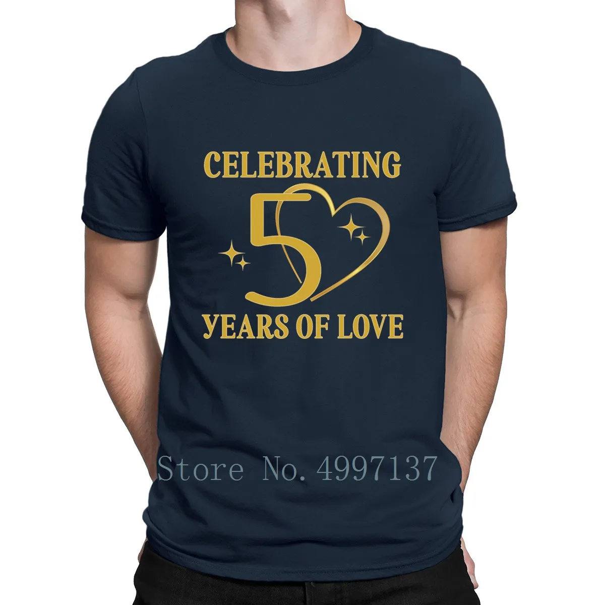 50th Wedding Anniversary Golden T Shirt Crew Neck Leisure Summer Style Kawaii Tee Shirt Fit Breathable Custom Shirt
50th Wedding Anniversary Golden T Shirt Crew Neck Leisure Summer Style Kawaii Tee Shirt Fit Breathable Custom Shirt