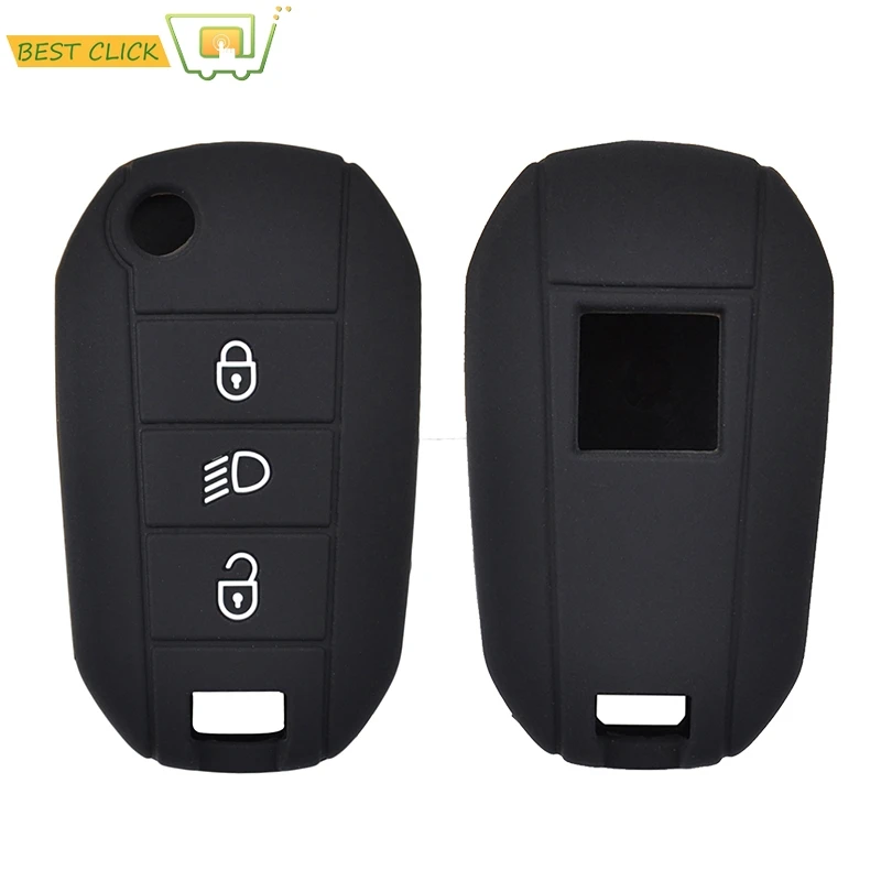 Силиконовый чехол для брелка с ключом Peugeot 3008 208 308 RCZ 508 408 2008 407 307 4008 автомобильный