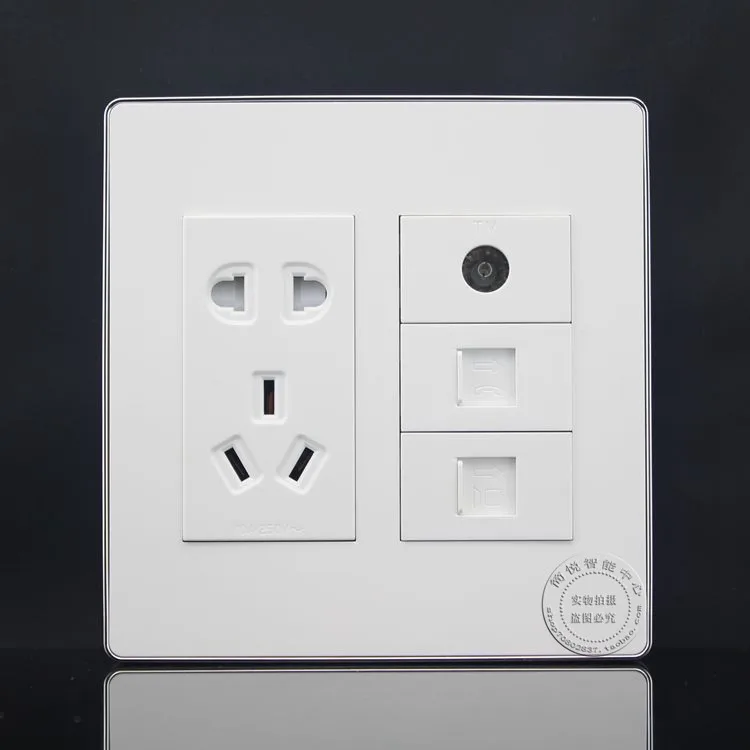 Настенная розетка 120 мм, сетевая Панель RJ45 Cat5e, TV, RJ11, Cat3, телефонная и пятиотверстия, лицевая панель розетки
Настенная розетка 120 мм, сетевая Панель RJ45 Cat5e, TV, RJ11, Cat3, телефонная и пятиотверстия, лицевая панель розетки