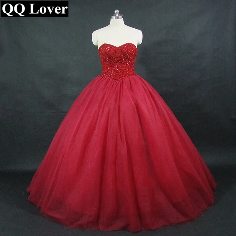 QQ Lover свадебное платье большого размера темно-красного цвета с повязкой Новое