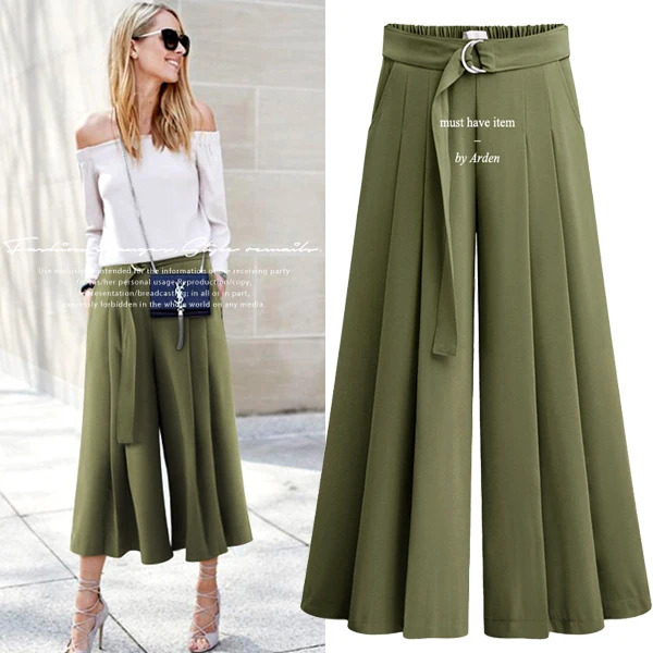 Female pant 2018 New Fashion Fall Pants High Elastic Waist Belt Women Casual Loose Pants Autumn Wide Leg Pants Large size
Female pant 2018 New Fashion Fall Pants High Elastic Waist Belt Women Casual Loose Pants Autumn Wide Leg Pants Large size