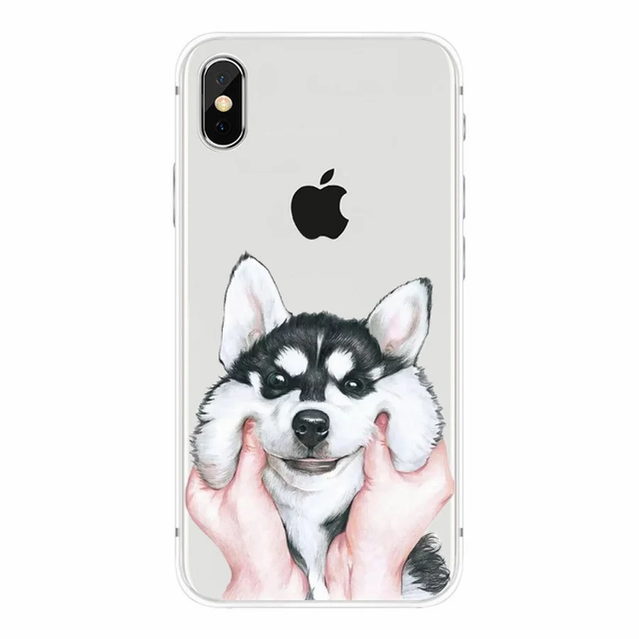 Мягкие чехлы из ТПУ для Apple IPhone X силиконовые Милые телефонов x прозрачные с