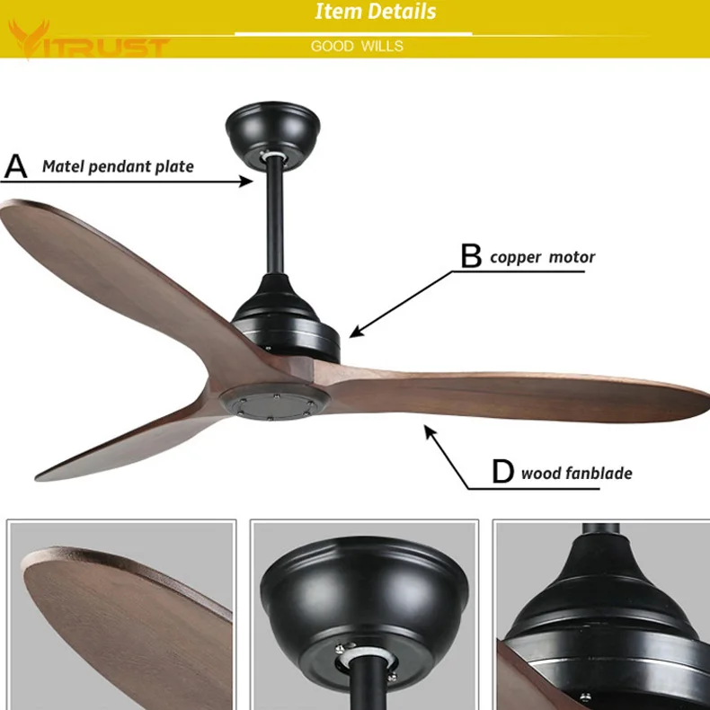 Ceiling Fan with Remote Solid Wood Oil Rubbed Bronze Ceiling Fan for Kitchen Patio
Ceiling Fan with Remote Solid Wood Oil Rubbed Bronze Ceiling Fan for Kitchen Patio