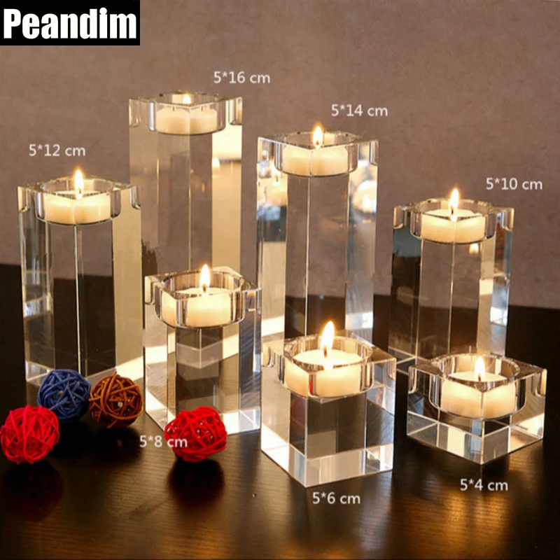 PEANDIM Home Decorations Candlestick Wedding Idea K9 Crystal Candle Holder Table Centerpieces Bar Coffee Shop Decorations
PEANDIM Home Decorations Candlestick Wedding Idea K9 Crystal Candle Holder Table Centerpieces Bar Coffee Shop Decorations