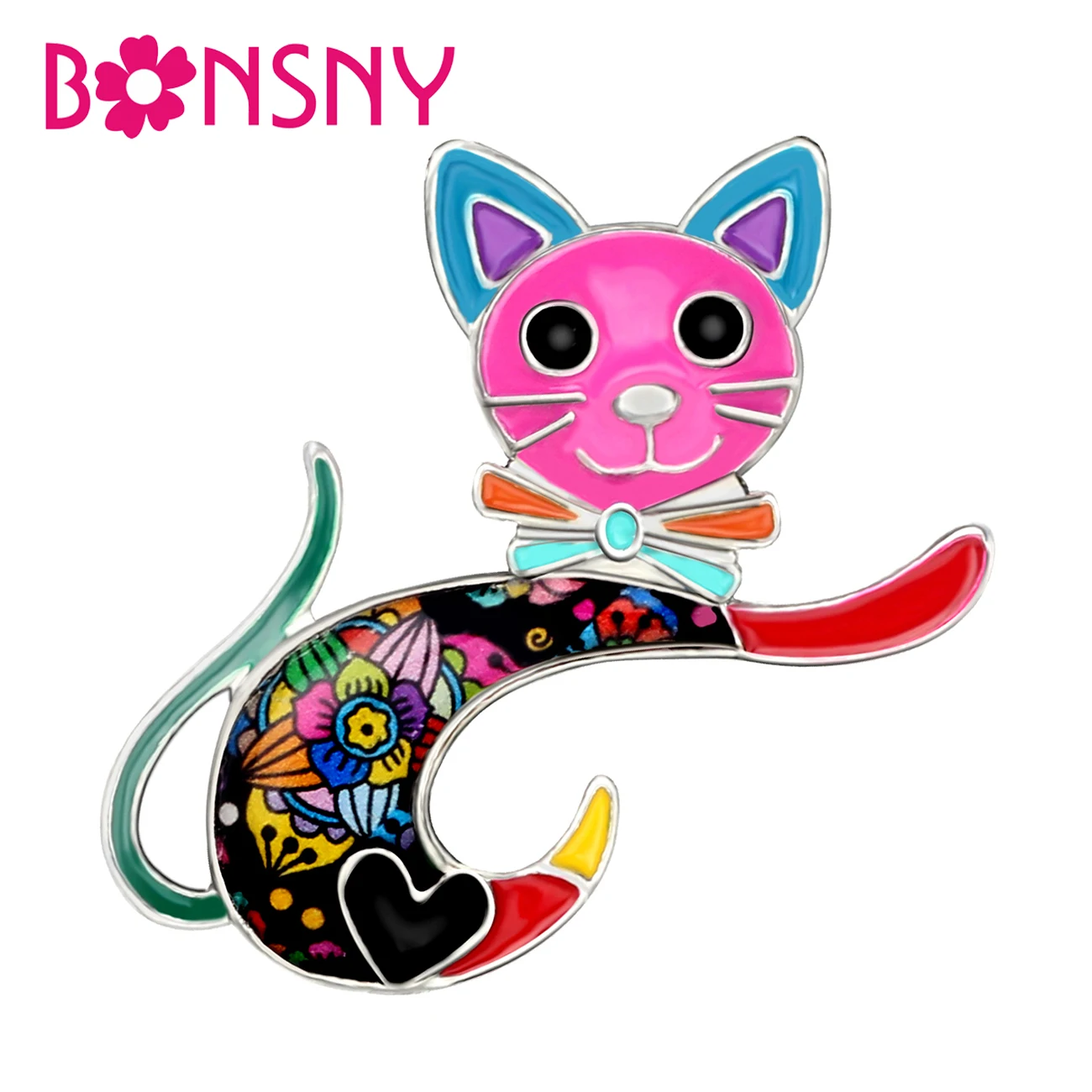 Bonsny Enamel Alloy Cute Cat Kitten Brooches Pin Fashion Animal Clothes Scarf Decoration Jewelry For Women Girls Pet Lovers Gift
Bonsny Enamel Alloy Cute Cat Kitten Brooches Pin Fashion Animal Clothes Scarf Decoration Jewelry For Women Girls Pet Lovers Gift