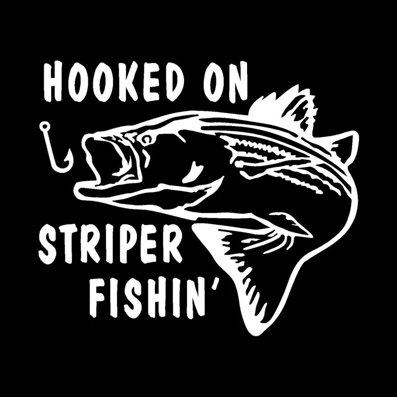 16.3cm*14.1cm Hooked On Striper Fishing Car-Styling Decor Car Sticker Vinyl S4-0882
16.3cm*14.1cm Hooked On Striper Fishing Car-Styling Decor Car Sticker Vinyl S4-0882