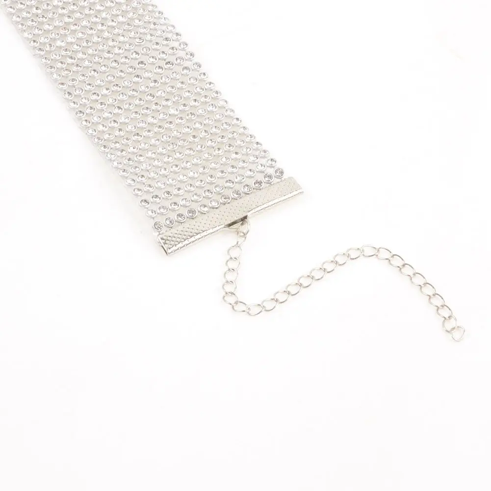 1 шт. модные женские туфли Полный Кристалл Rhinestone колье Цепочки и ожерелья