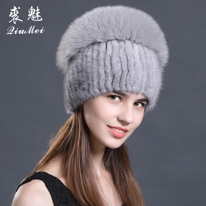 Women Warm Genuine Fur Hats Natural Mink Fur Fox PomPom Top Mushroom Shape Caps Knit 2018 Winter New Female Casual Women Beanies
Women Warm Genuine Fur Hats Natural Mink Fur Fox PomPom Top Mushroom Shape Caps Knit 2018 Winter New Female Casual Women Beanies