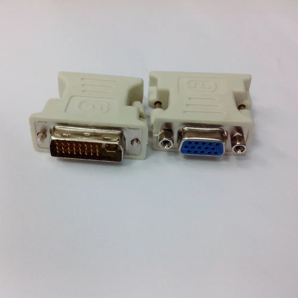 50 pcs DVI 24+5 to VGA adapter dual monitor connector VGA to DVI cable Converter Adapter adaptor connector
50 pcs DVI 24+5 to VGA adapter dual monitor connector VGA to DVI cable Converter Adapter adaptor connector