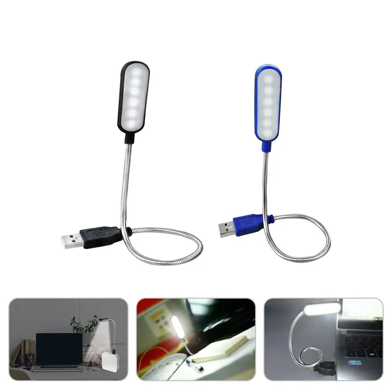 LED USB Book Lights DC 5V Flexible Rotatable Desk Lamps 6 LEDs Student Eyes Care Reading Bulb Portable PC Notebook Night Light
LED USB Book Lights DC 5V Flexible Rotatable Desk Lamps 6 LEDs Student Eyes Care Reading Bulb Portable PC Notebook Night Light