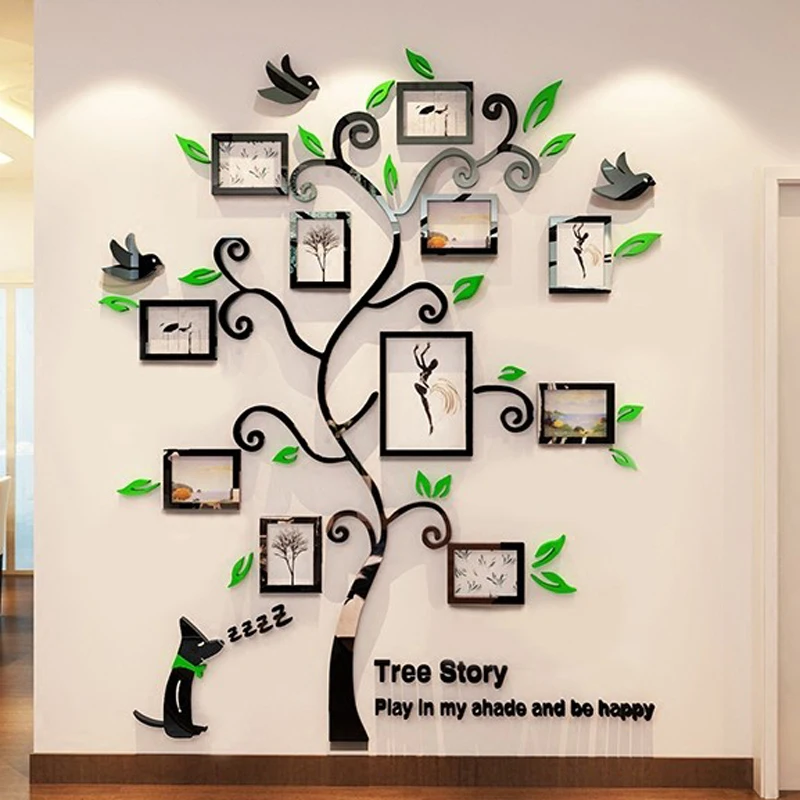 Photos frame tree Creative 3D Acrylic Wall Stickers Cute puppy Bedroom living room DIY Art wall decor sofa wall decoration
Photos frame tree Creative 3D Acrylic Wall Stickers Cute puppy Bedroom living room DIY Art wall decor sofa wall decoration