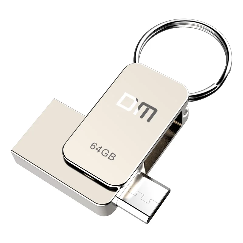 OTG флеш диск USB 2 0 64 ГБ с двойным разъемом для смартфона и компьютера 32 Гб 16