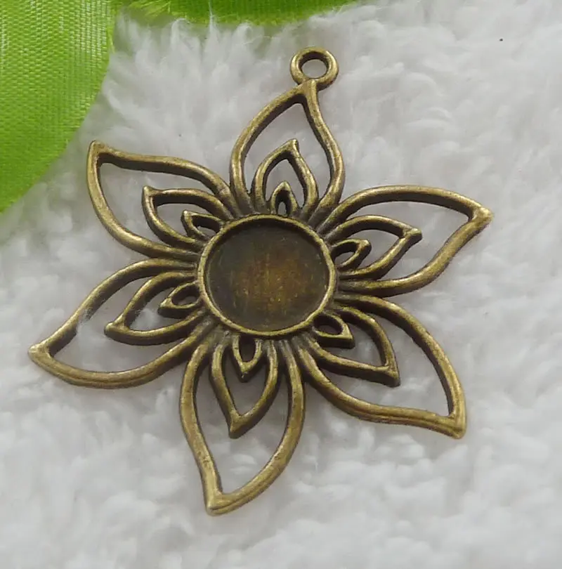 Подвеска шарм 60 штук 47x38 мм #2010|bronze charms pendants|antique bronze pendantpendant |